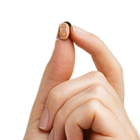 Invisible in Canal Hearing Aid in Hand IIC